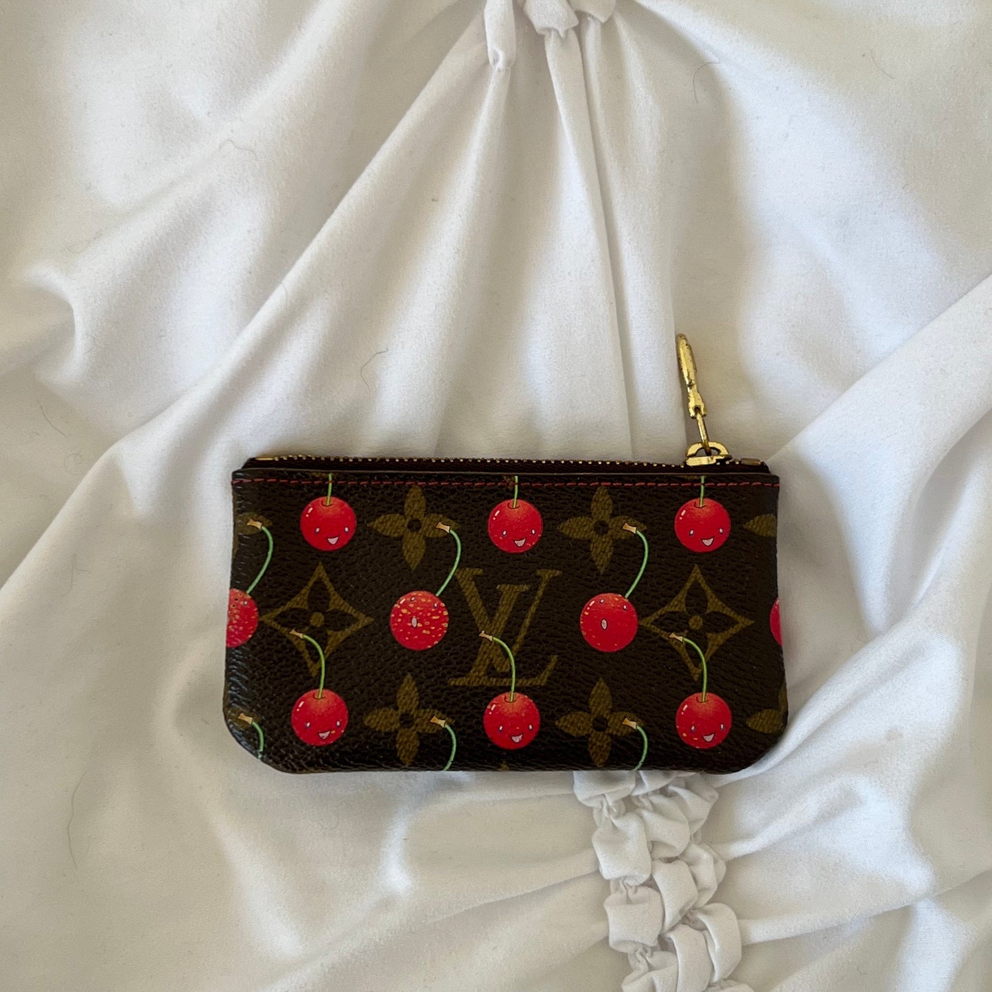 Louis Vuitton Monogram Cherry Pochette Cles Coin Case