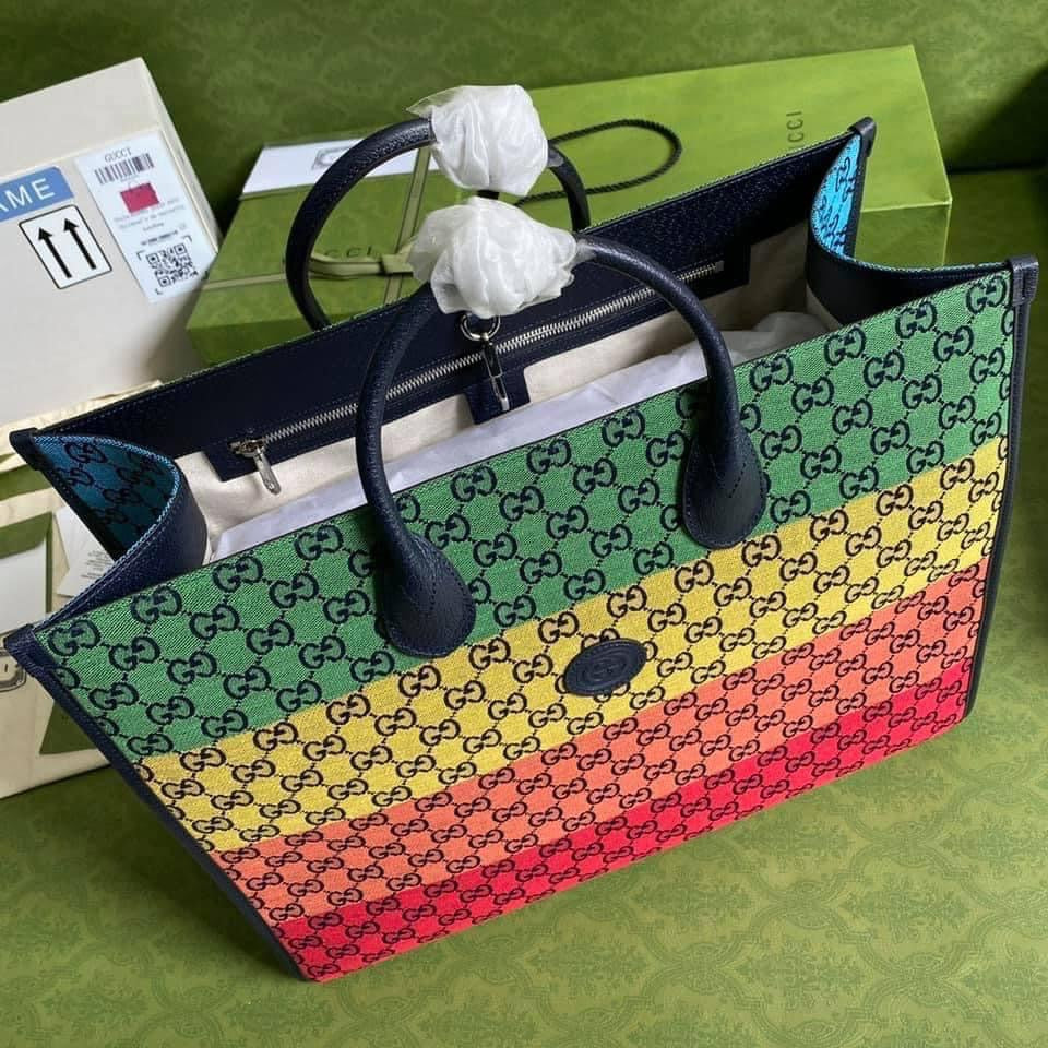 Gucci Leather Canvas Tote Style 15