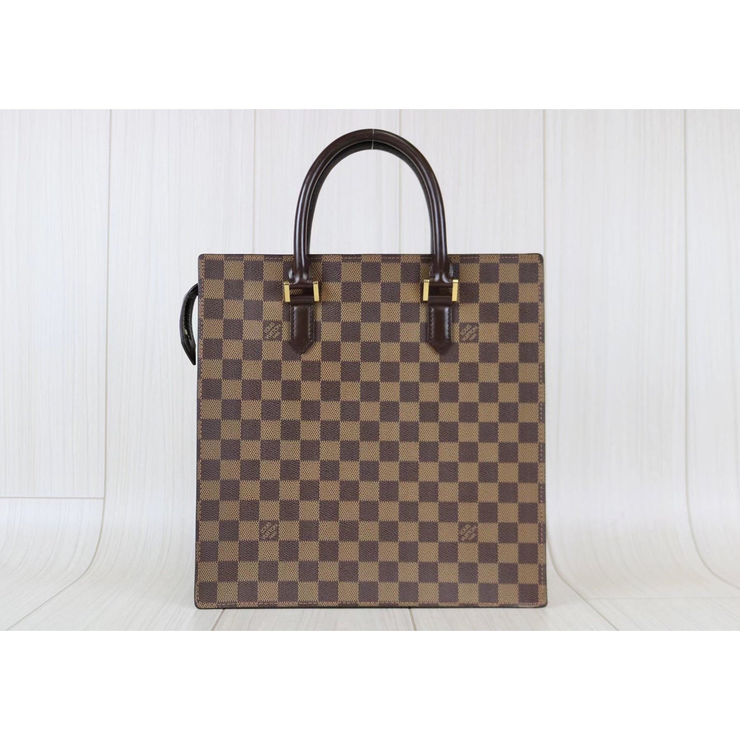 Rank A ? Louis Vuitton Damier Sack Plattote Bag ?062002