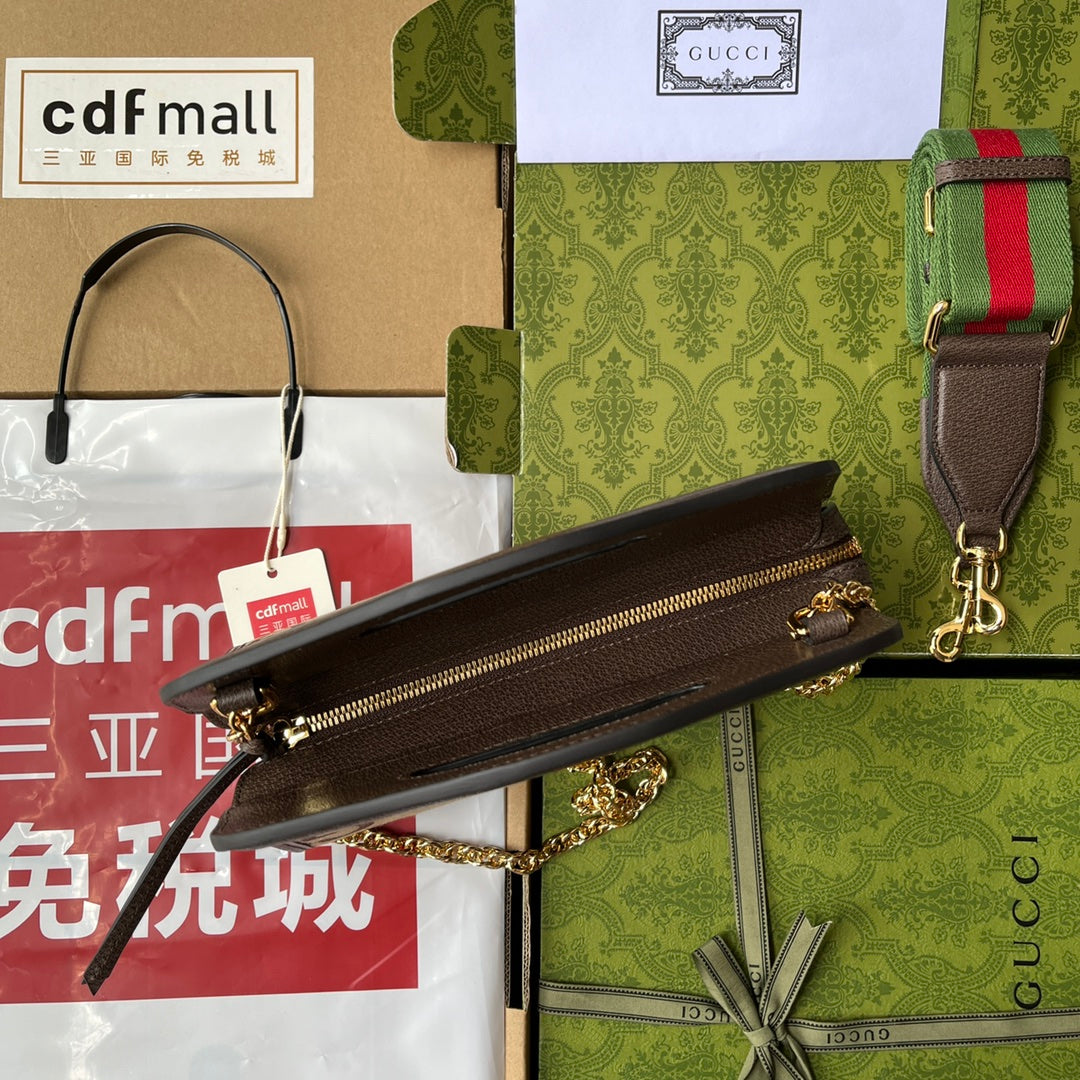 Gucci Ophidia Canvas Chain Tote Style 1