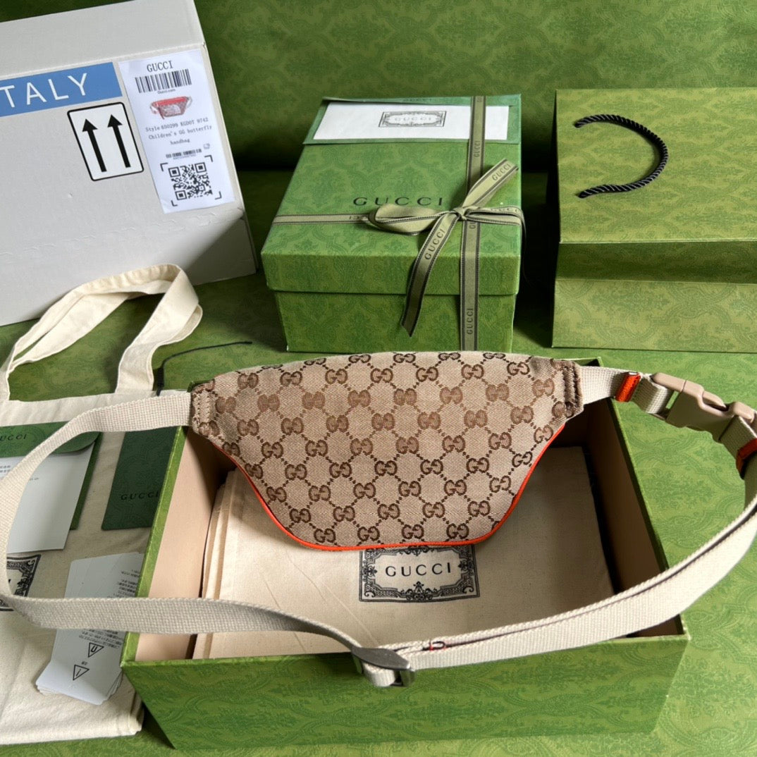 Gucci Leather Canvas Handbag Style 19