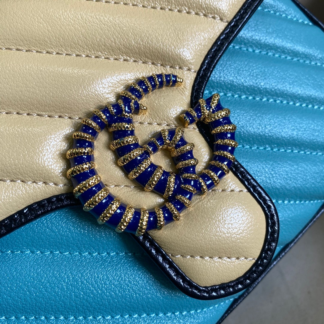 Gucci GG Marmont Quilted Chain Shoulder Bag Style 5