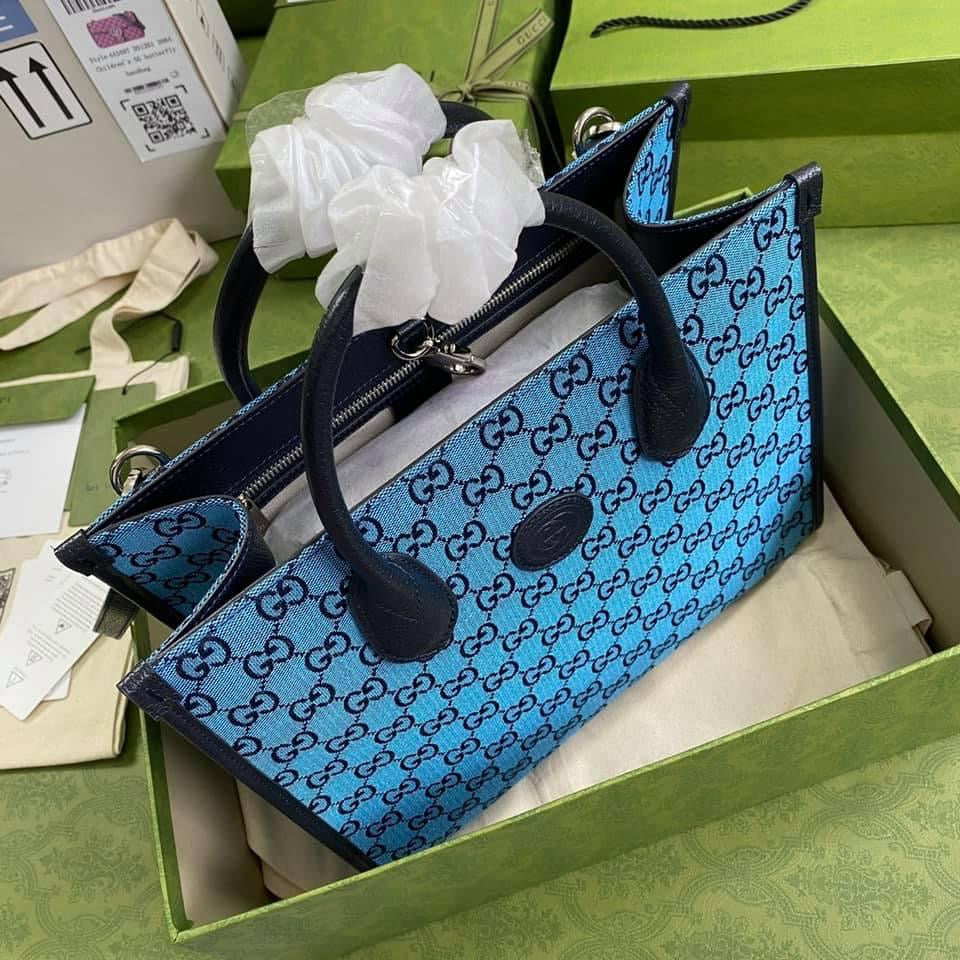 Gucci Leather Canvas Tote Style 72
