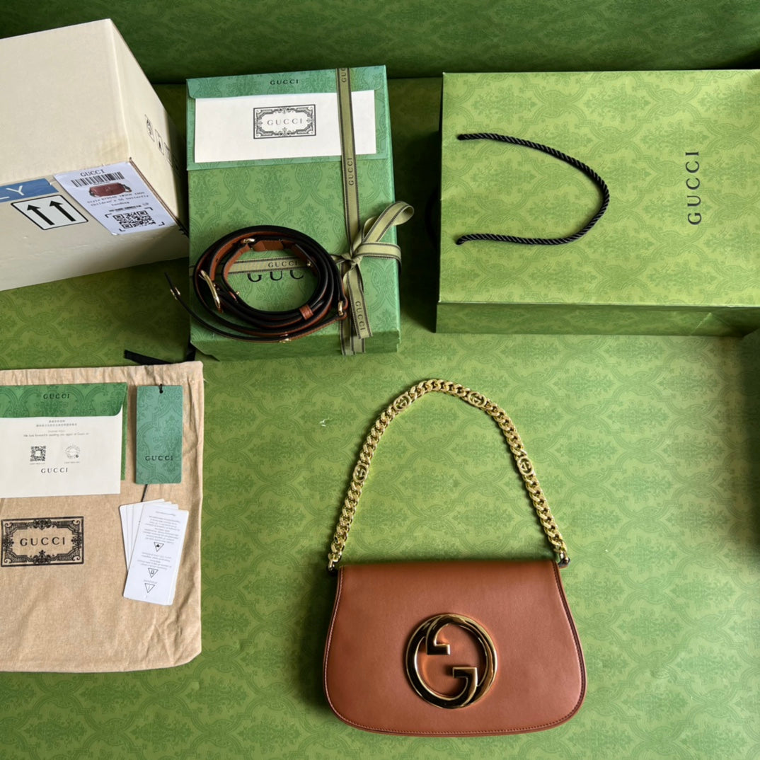 Gucci Blondie Leather Chain Shoulder Bag Style 5