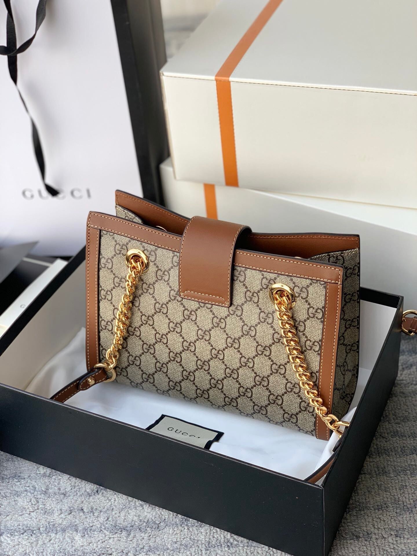 Gucci Padlock Leather Chain Shoulder Bag Style 20