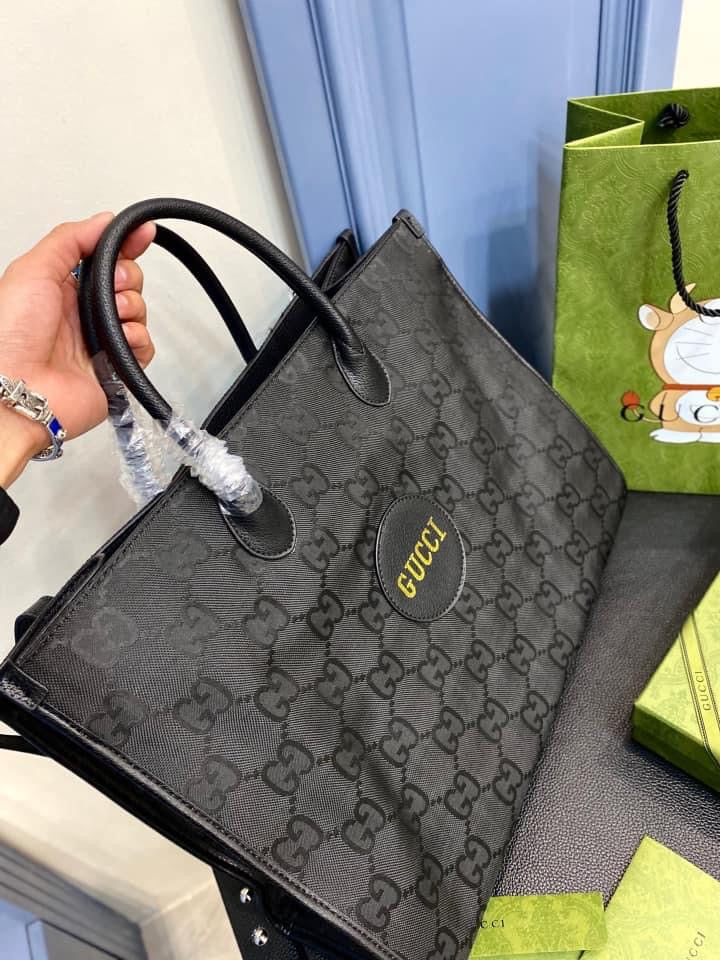 Gucci Leather Nylon Tote Style 4