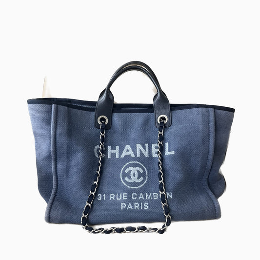 Chanel Deauville Tote Denim Medium