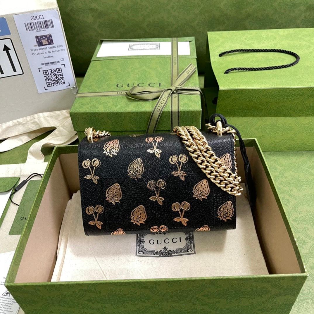 Gucci Padlock Leather Chain Shoulder Bag Style 5