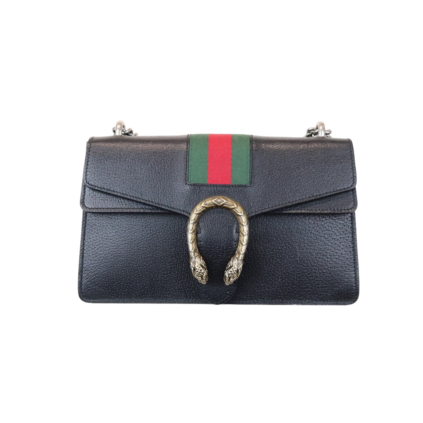Gucci Monogram Chain Leather Shoulder Bag