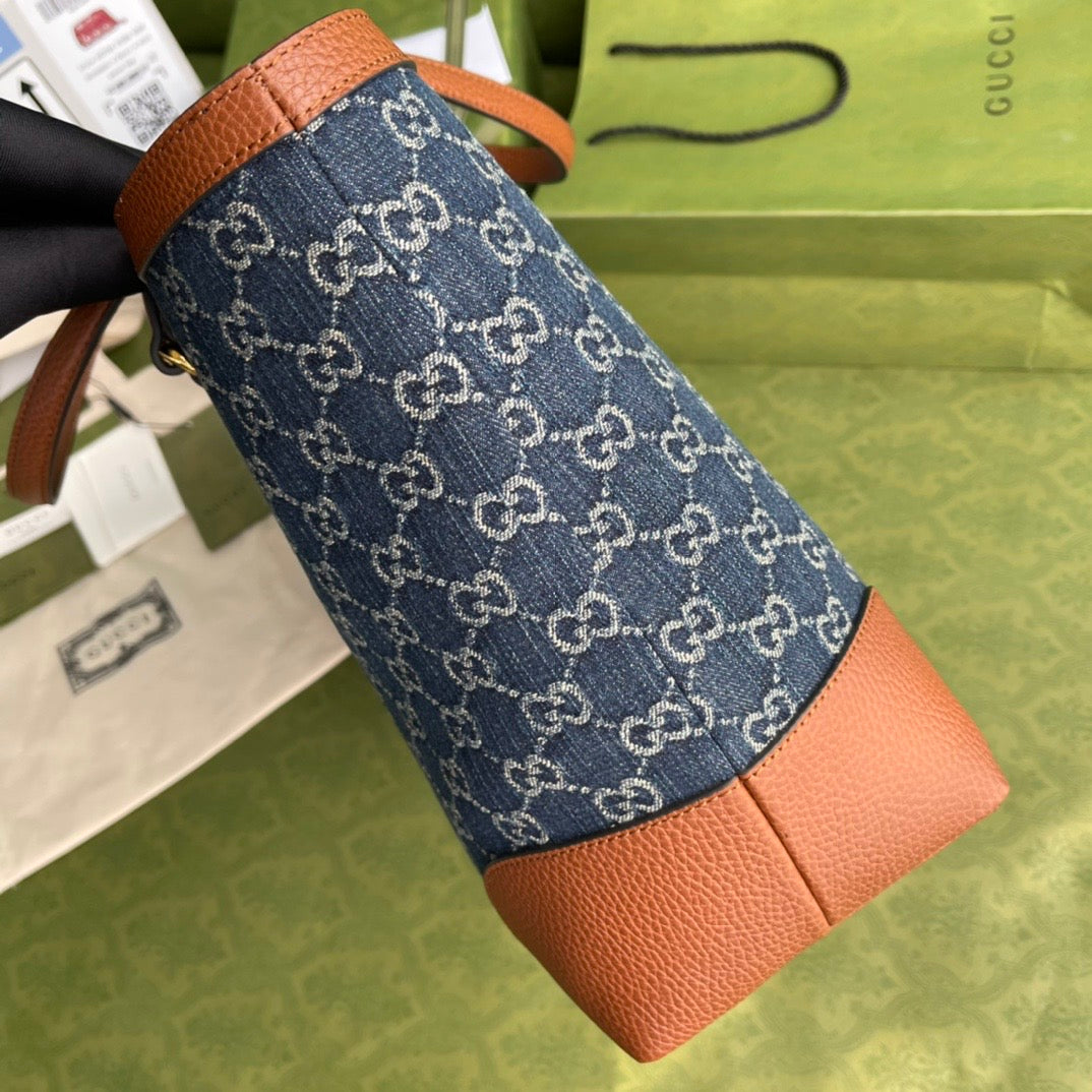 Gucci Ophidia Leather Monogram Tote Style 2