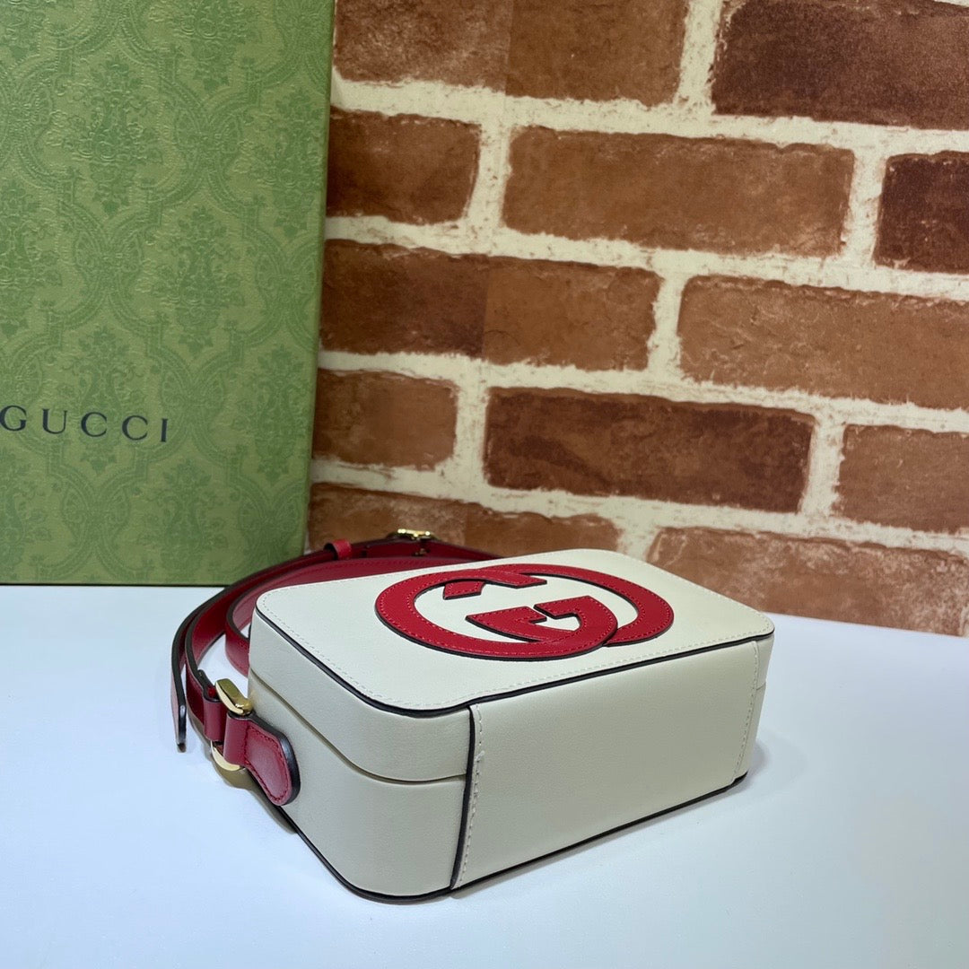 Gucci Interlocking G Leather Shoulder Bag Style 3