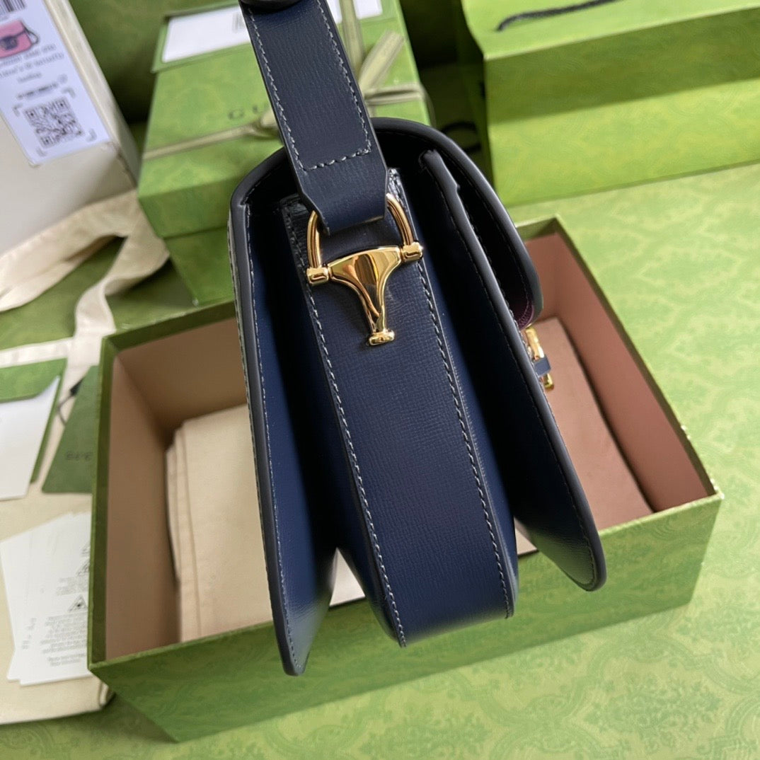 Gucci Horsebit Leather Shoulder Bag Style 6