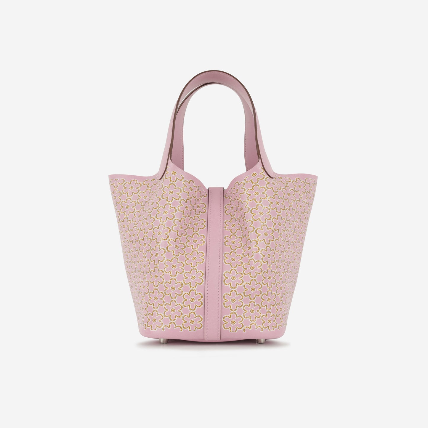 Hermès Picotin 18 "Lucky Daisy" - Mauve Sylvestre / Cuivre / Blanc Swift | Palladium Hardware