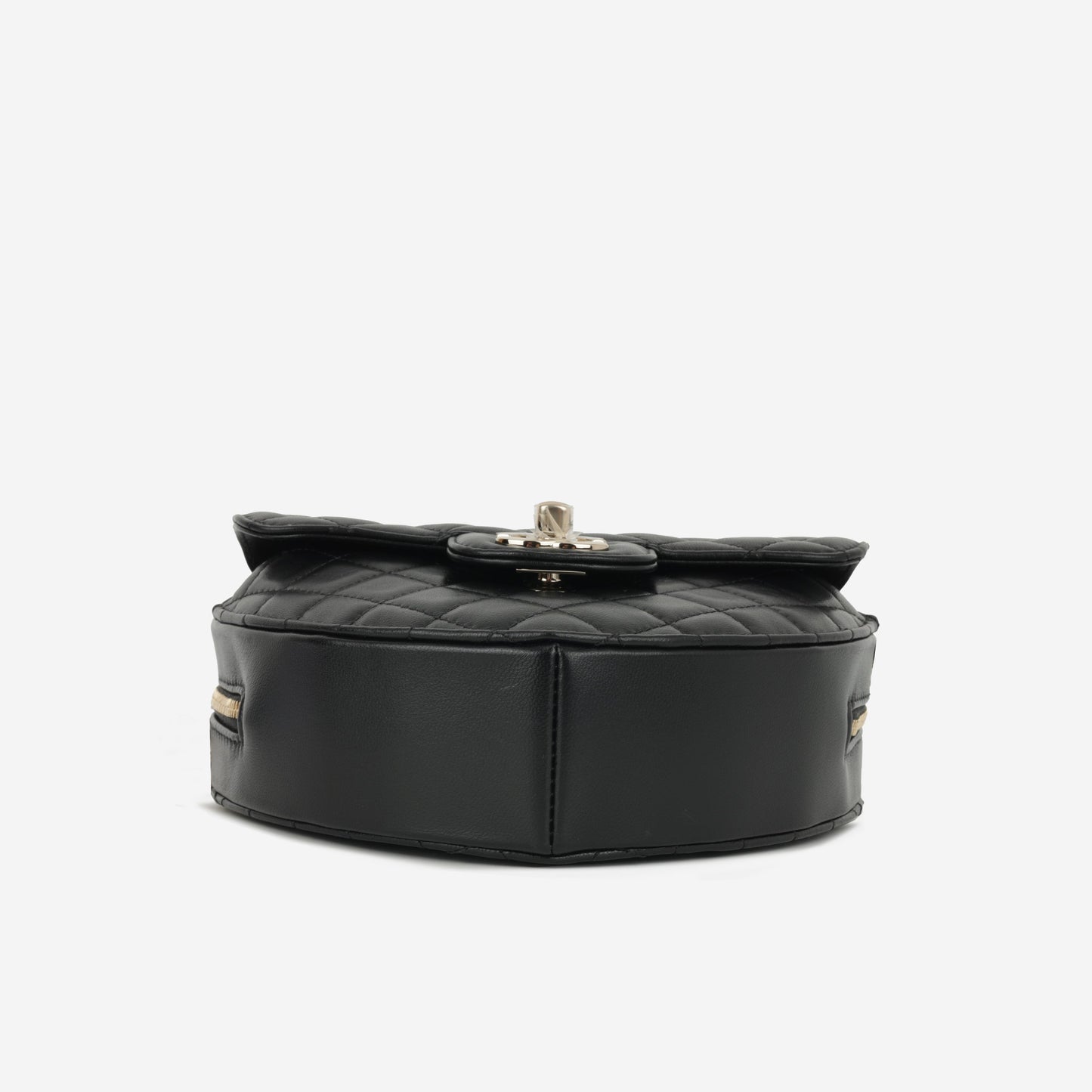 Chanel Large Heart Bag - Black Lambskin | Champagne Gold Hardware