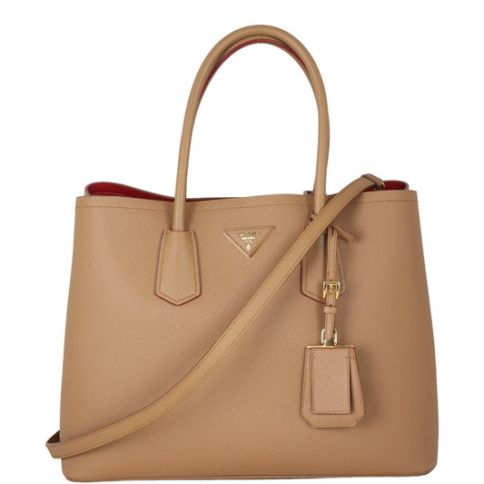 Prada Saffiano Cuir Double Bag Large