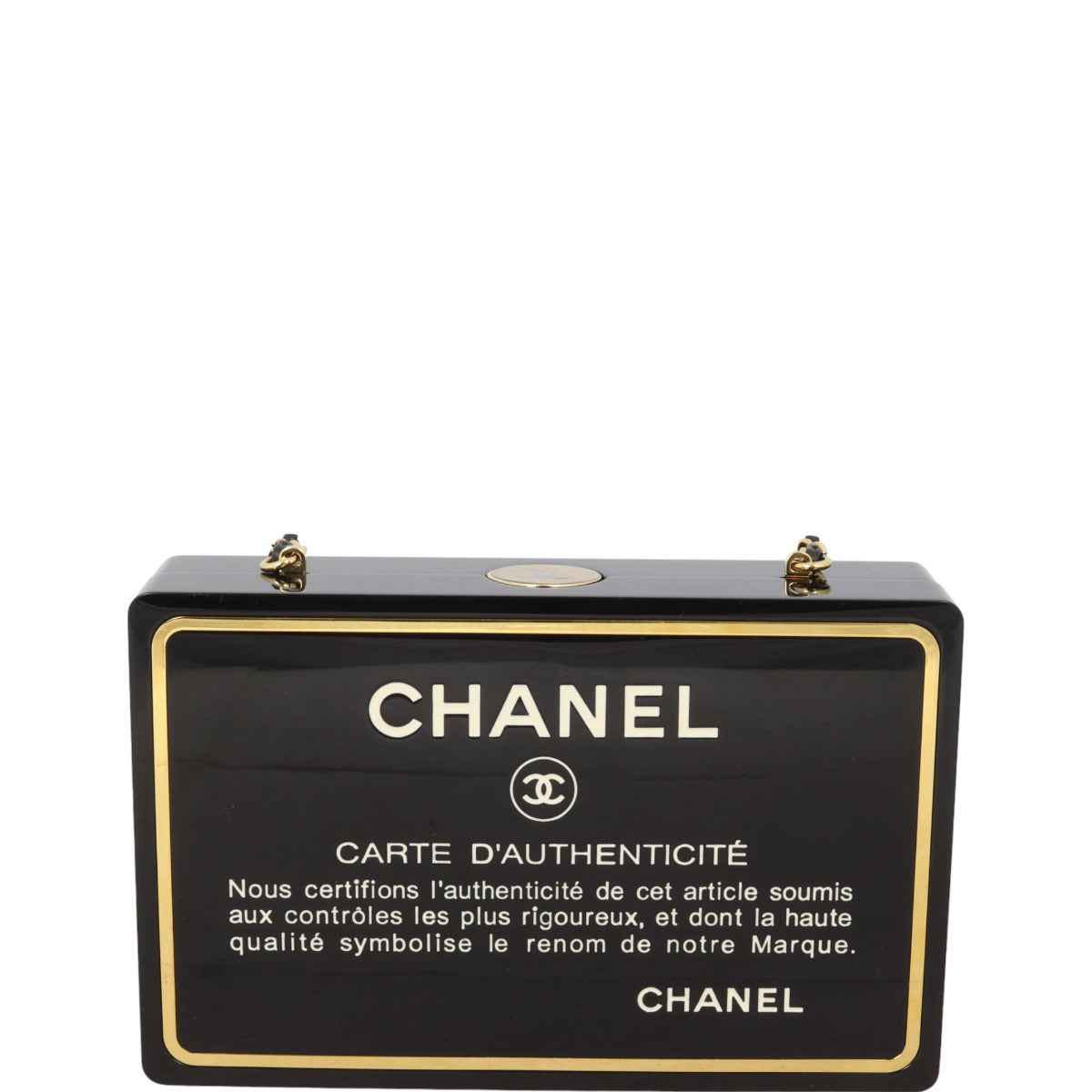 Chanel  Card Minaudiere Chain Bag Plexiglass