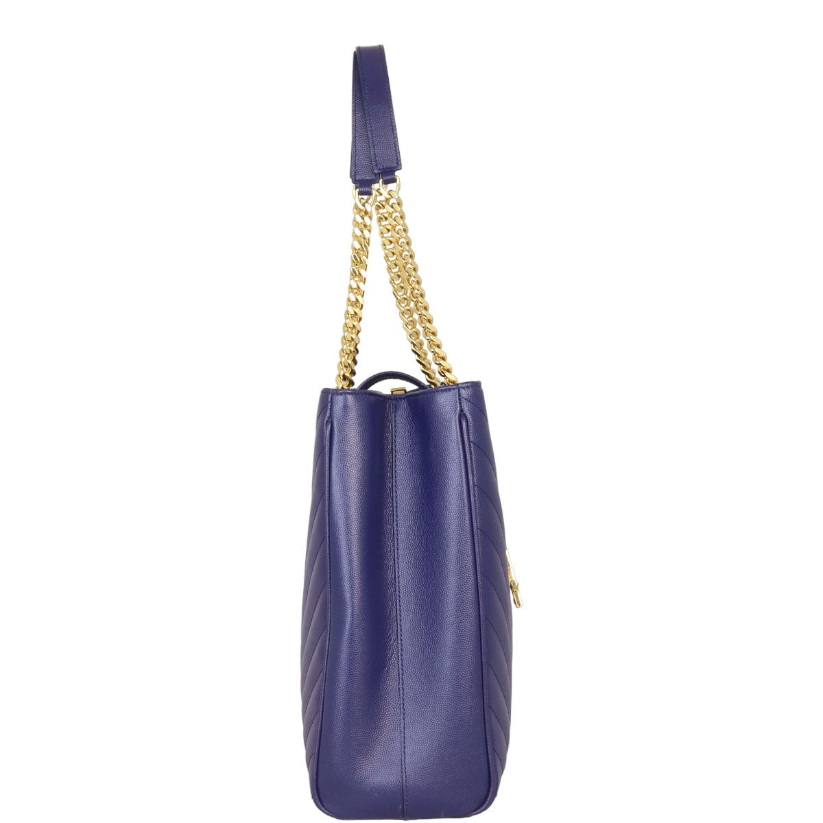 Saint Laurent Chevron Shopping Tote