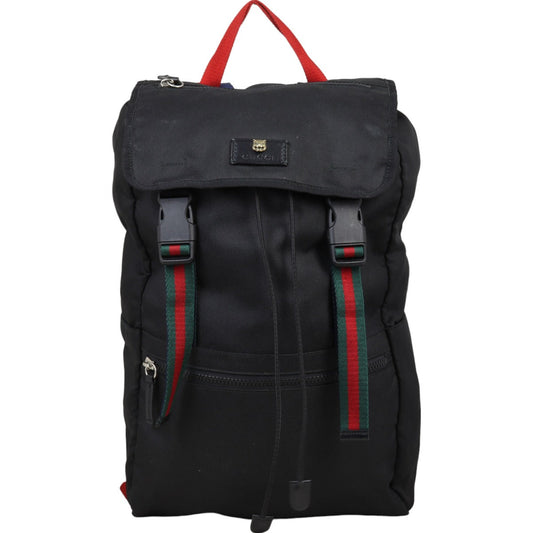 Gucci Techno Canvas Animalier Web Backpack