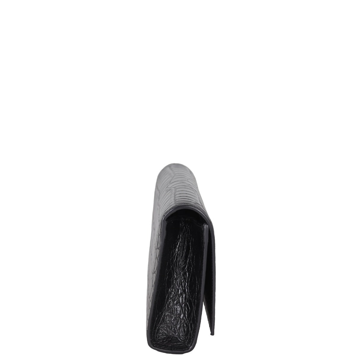 Saint Laurent Monogram Kate Clutch Croc-Embossed