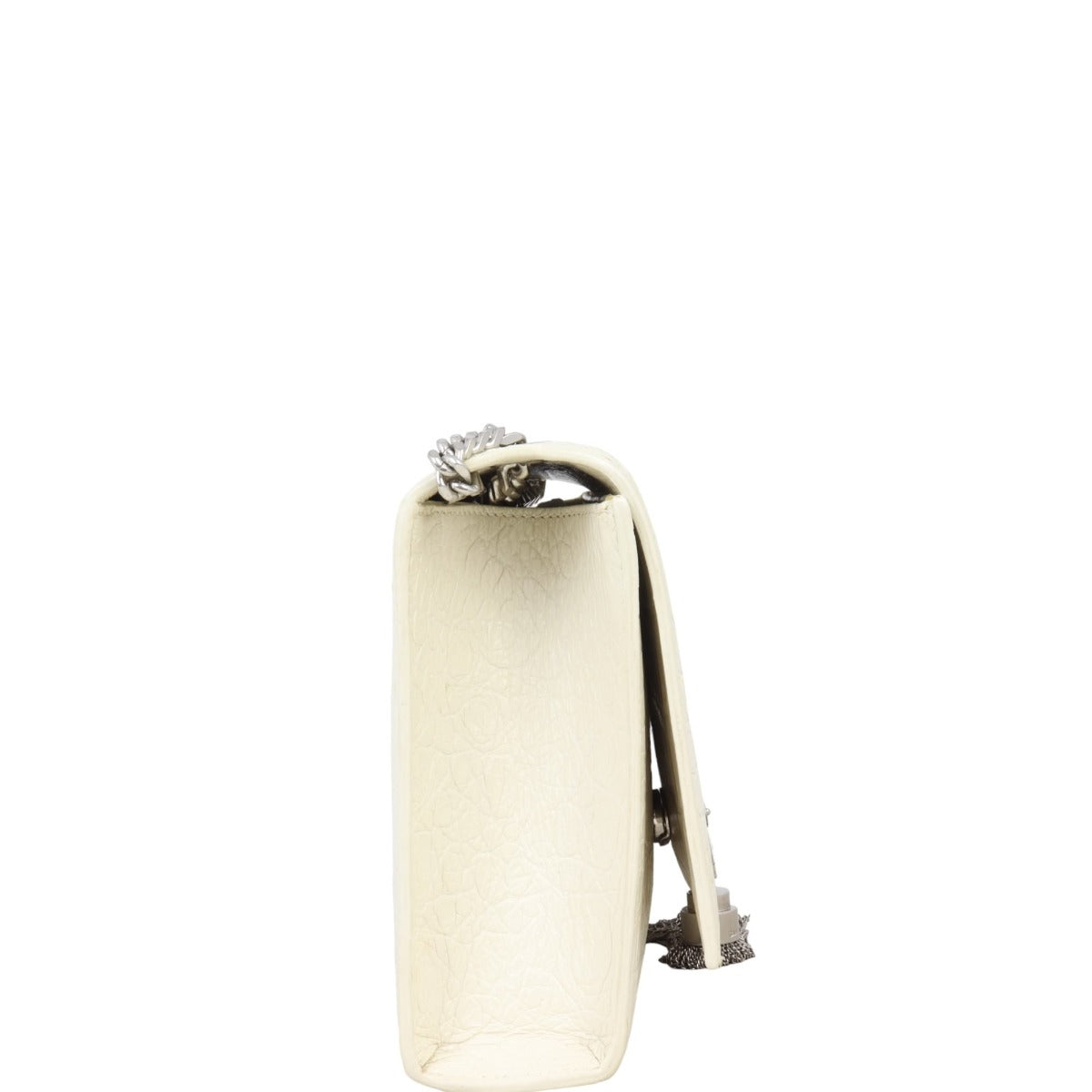 Saint Laurent Kate Tassel Medium Chain Bag Croc-Embossed