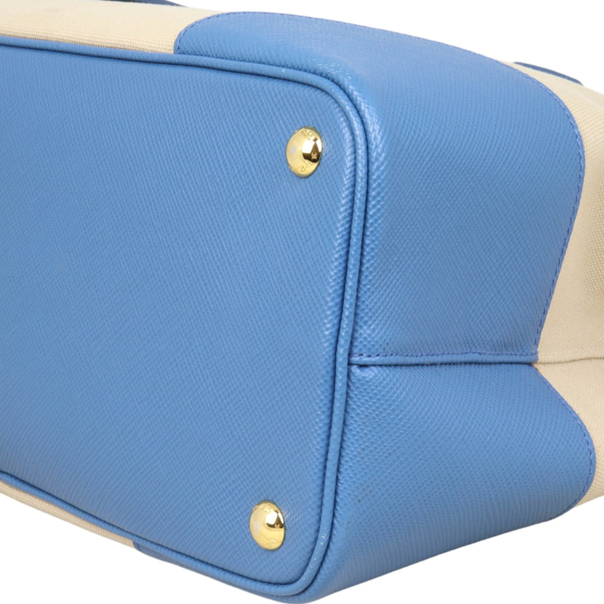 Prada Saffiano Cuir & Canapa Double Bag Medium