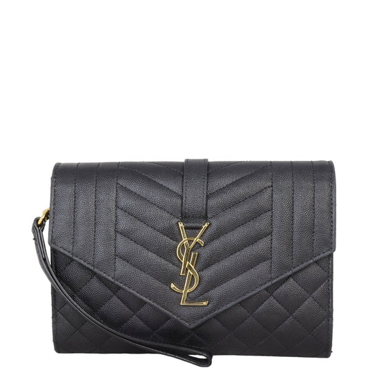 Saint Laurent Monogram Mix Matelasse Pouch