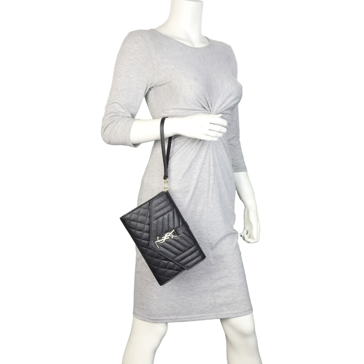 Saint Laurent Monogram Mix Matelasse Pouch