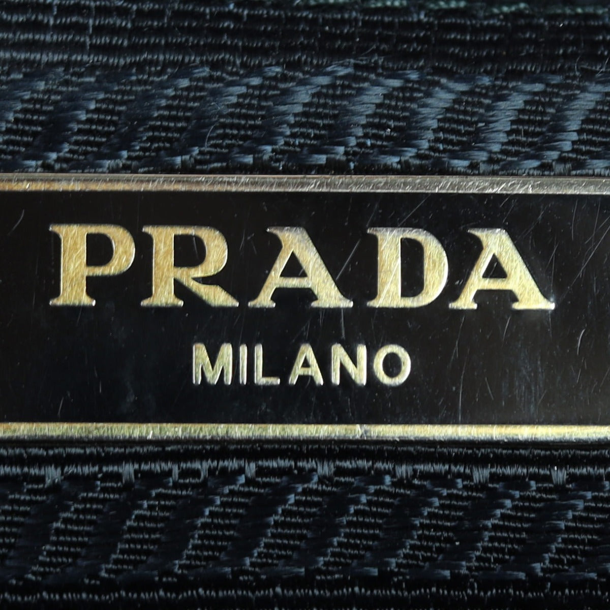 Prada Saffiano Turn Lock Chain Shoulder Bag