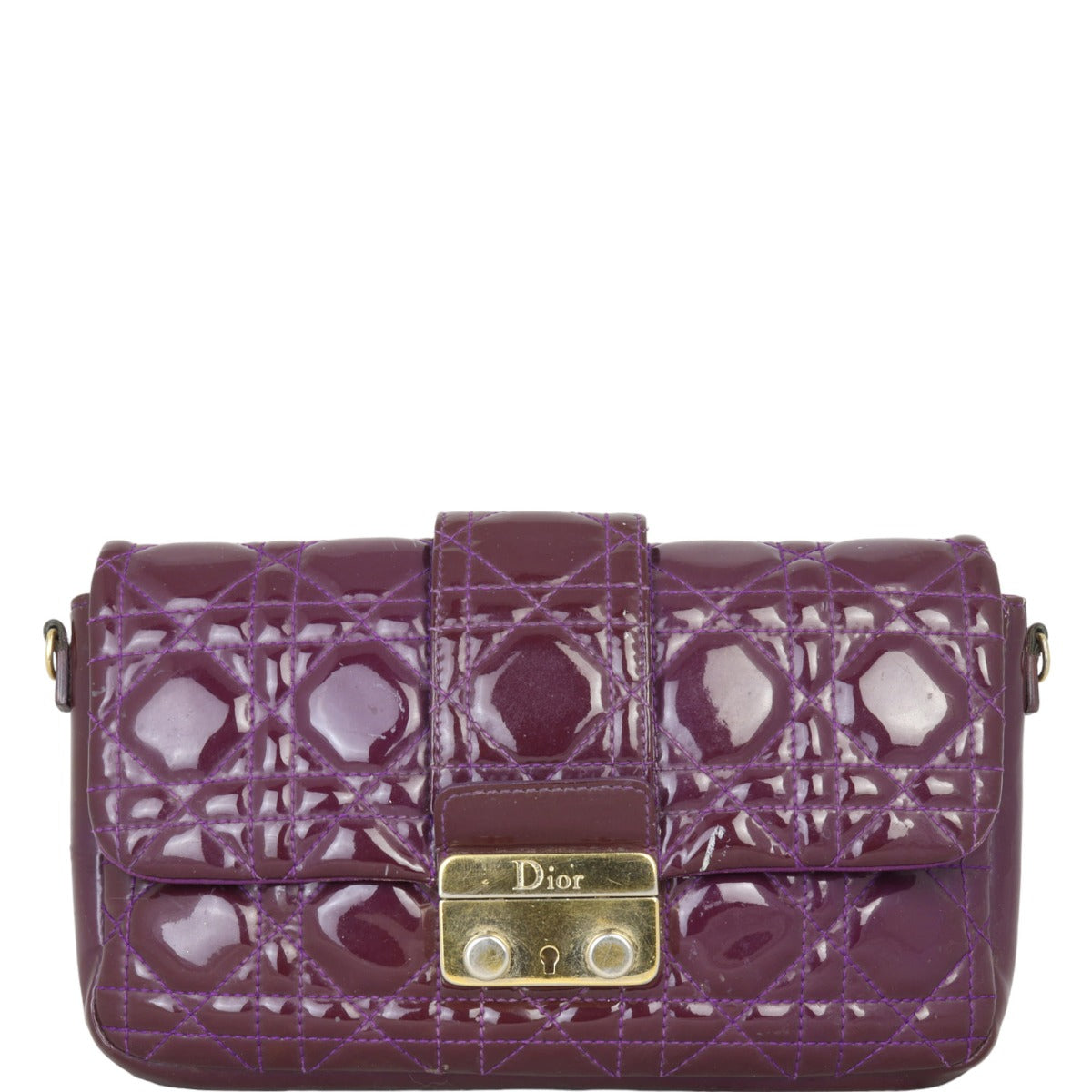 Dior Cannage New Lock Patent Pouch