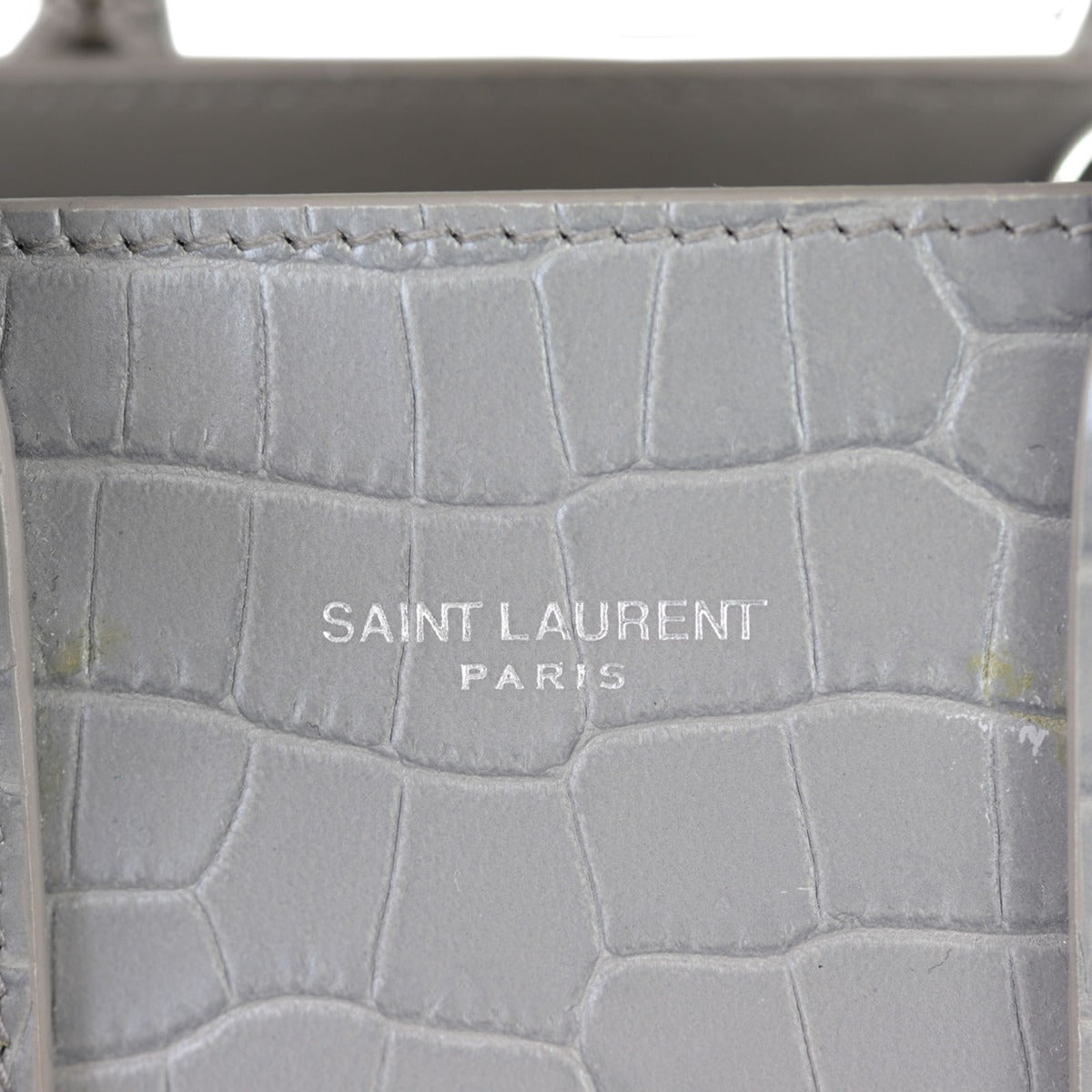 Saint Laurent Sac de Jour Nano Croc-Embossed