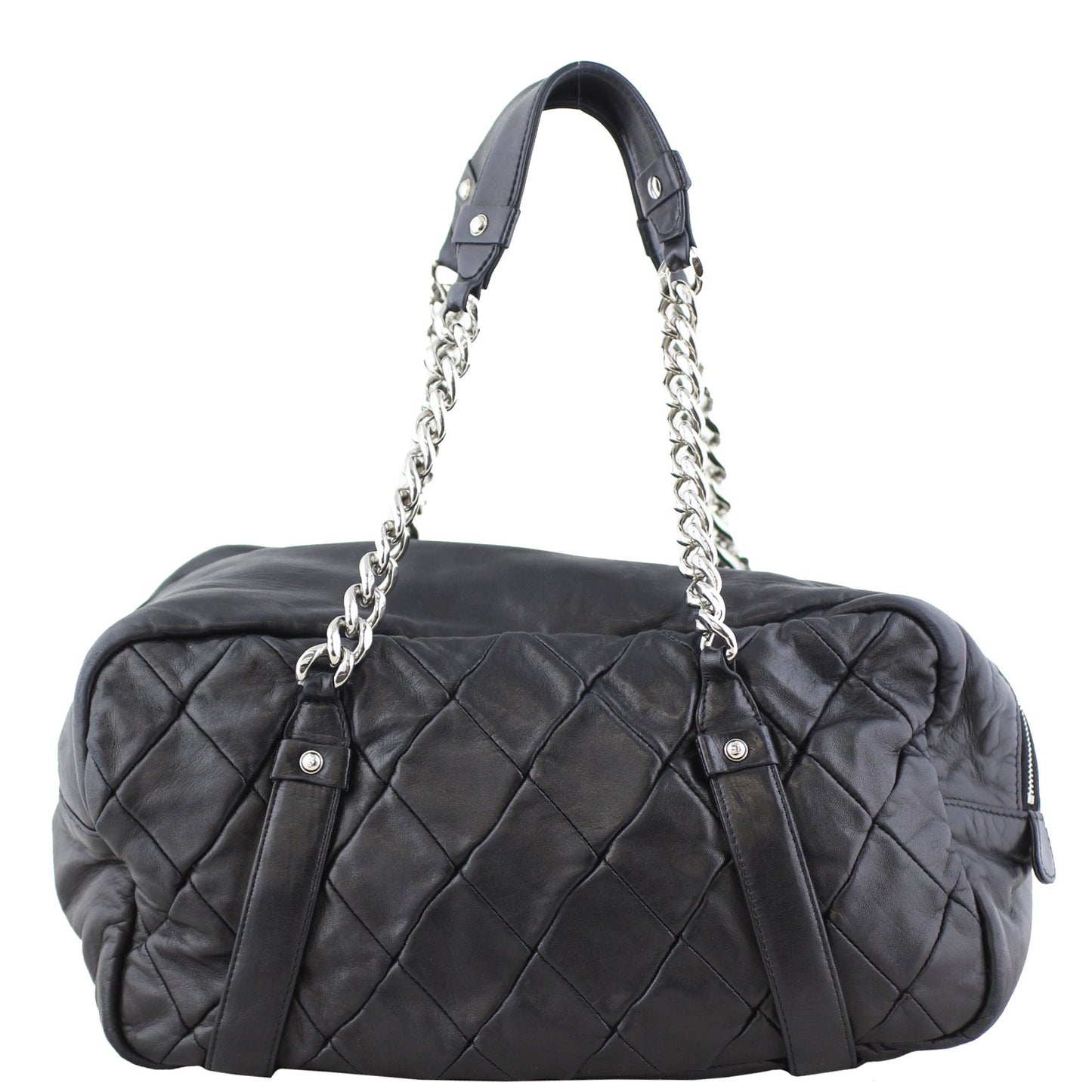 Chanel Diagonal Zip Bowler Bag