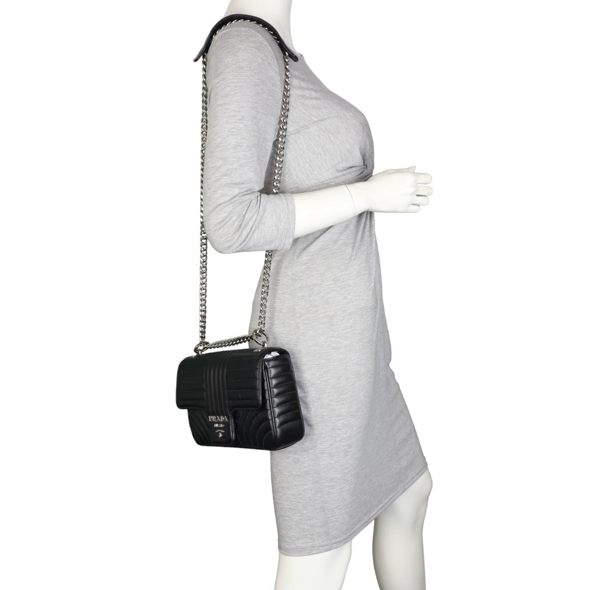 Prada Diagramme Medium Shoulder Bag