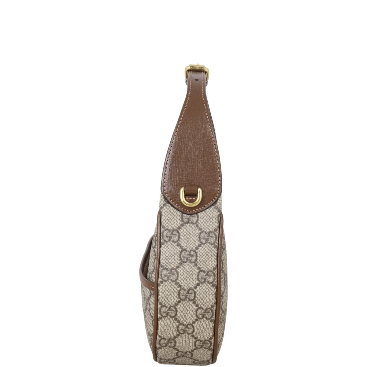 Gucci GG Supreme Half Moon Mini Shoulder Bag