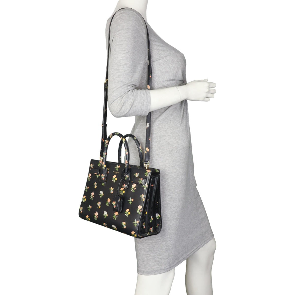 Saint Laurent Sac de Jour Baby Prairie Floral