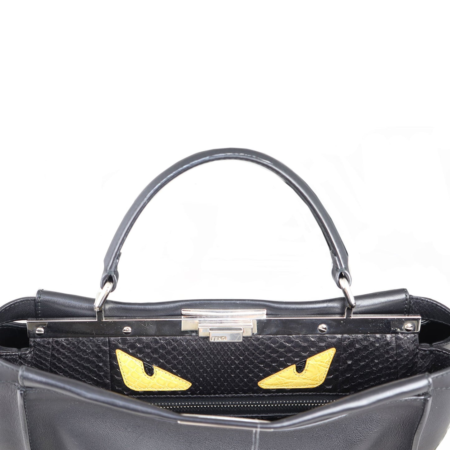 Fendi Peekaboo Large Monster Python-Trim