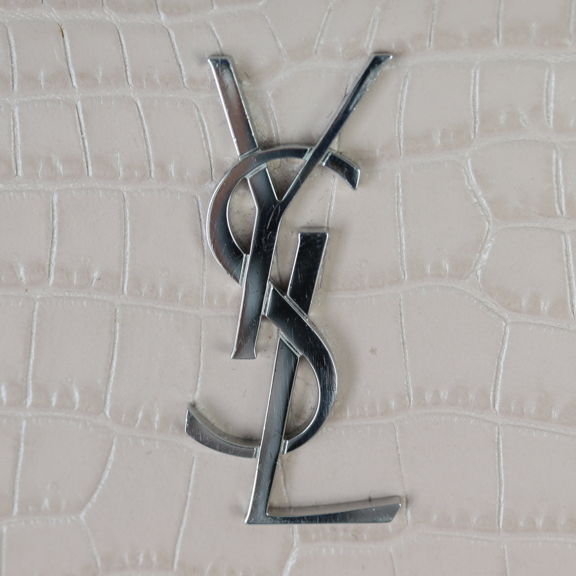 Saint Laurent Sunset Mini Croc-Embossed