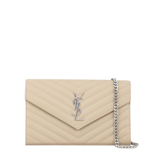 Saint Laurent Monogram Chain Wallet