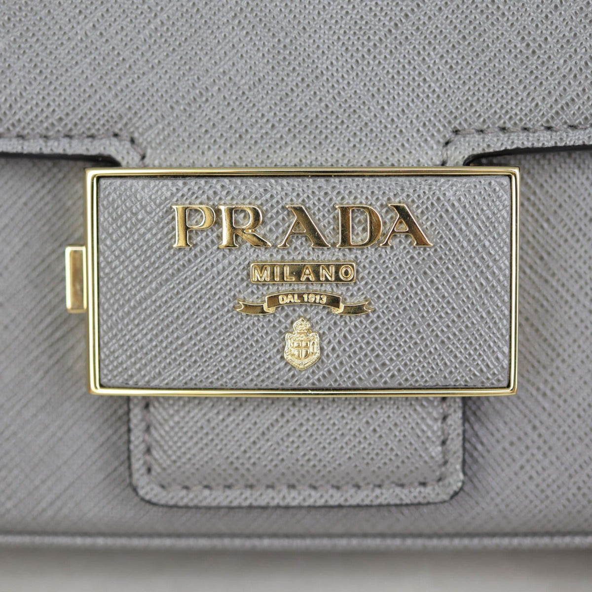 Prada Saffiano Embleme Shoulder Bag