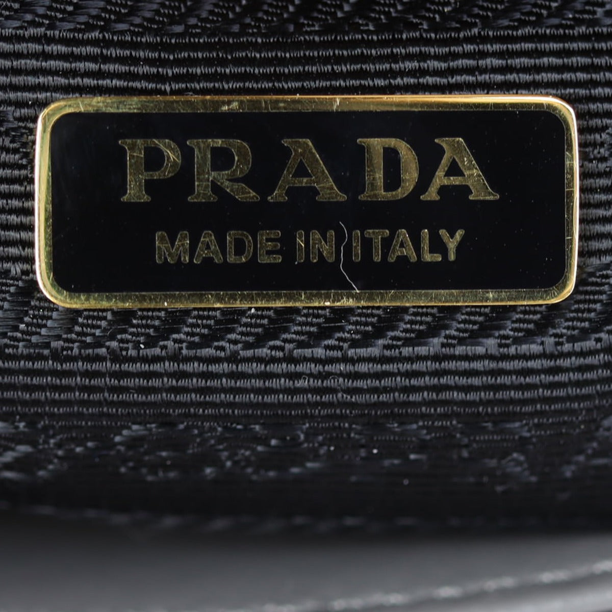 Prada Saffiano Embleme Shoulder Bag