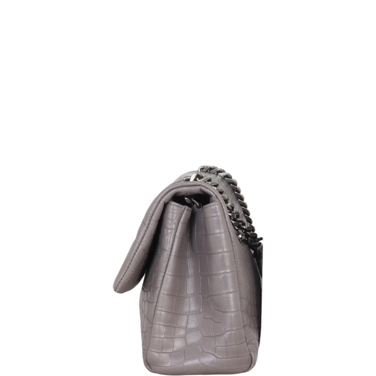 Saint Laurent West Hollywood Croc-Embossed Medium
