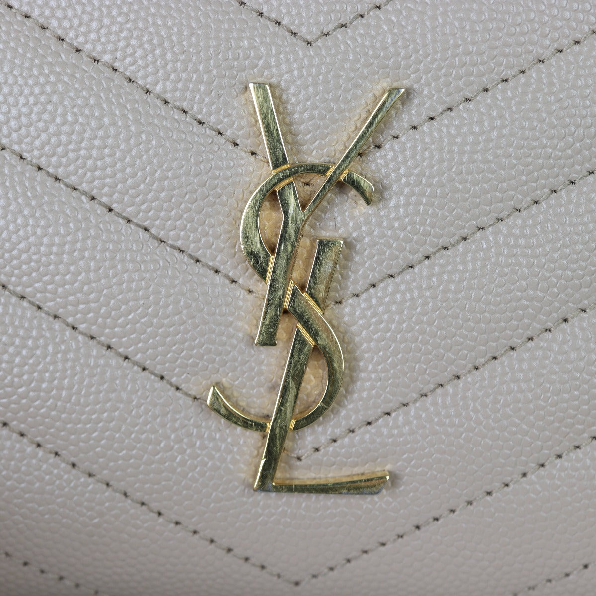 Saint Laurent Cassandre Zip Around Compact Wallet
