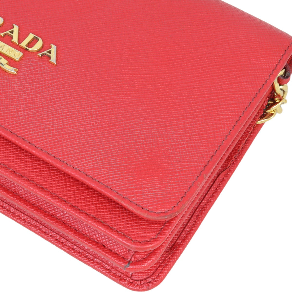 Prada Saffiano Chain Wallet