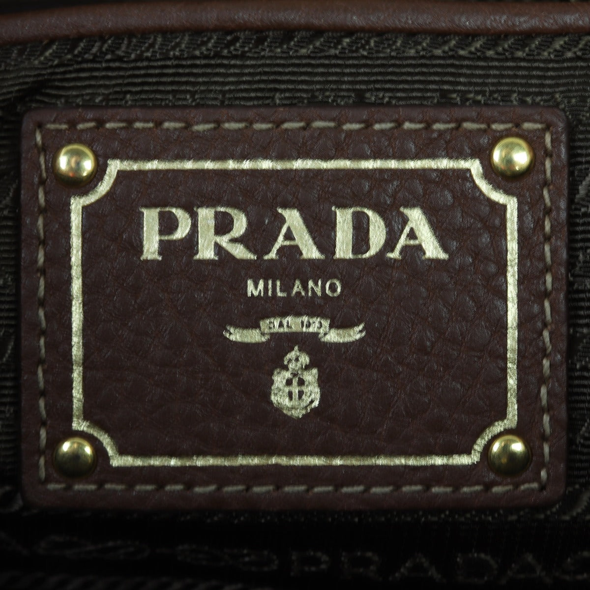 Prada Tessuto Vitello Daino Tote