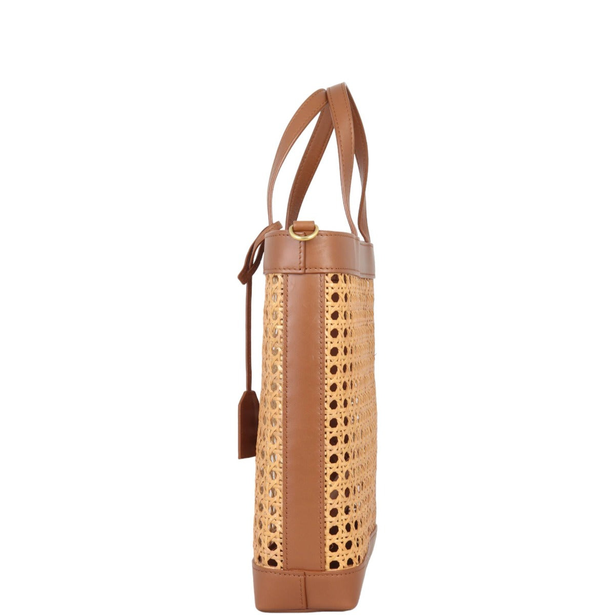 Saint Laurent Shopping Toy Tote Raffia