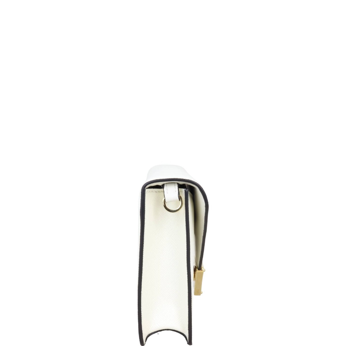 Prada Saffiano Triangle Logo Envelope Shoulder Bag