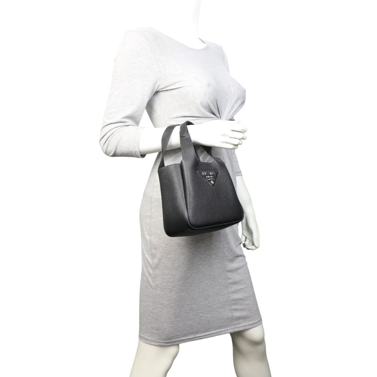 Prada Vitello Daino Dynamique Tote Small