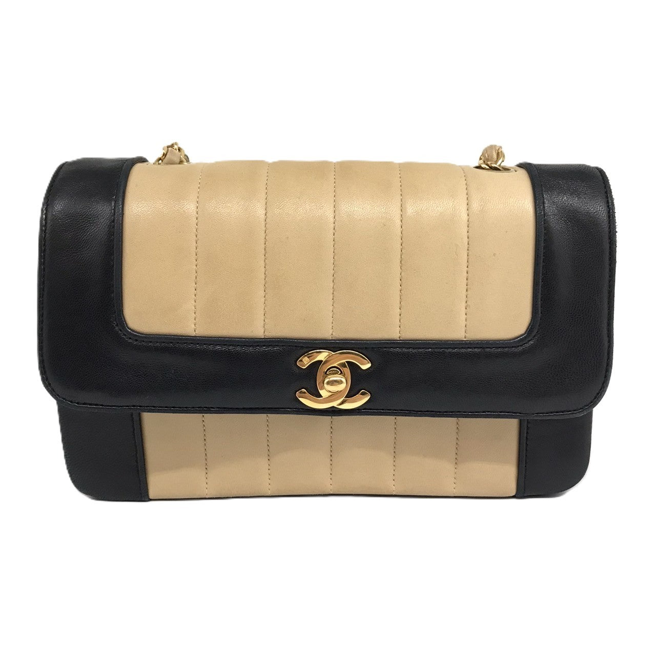 Chanel Lambskin Mademoiselle Matelasse Shoulder Bag Classic Flap