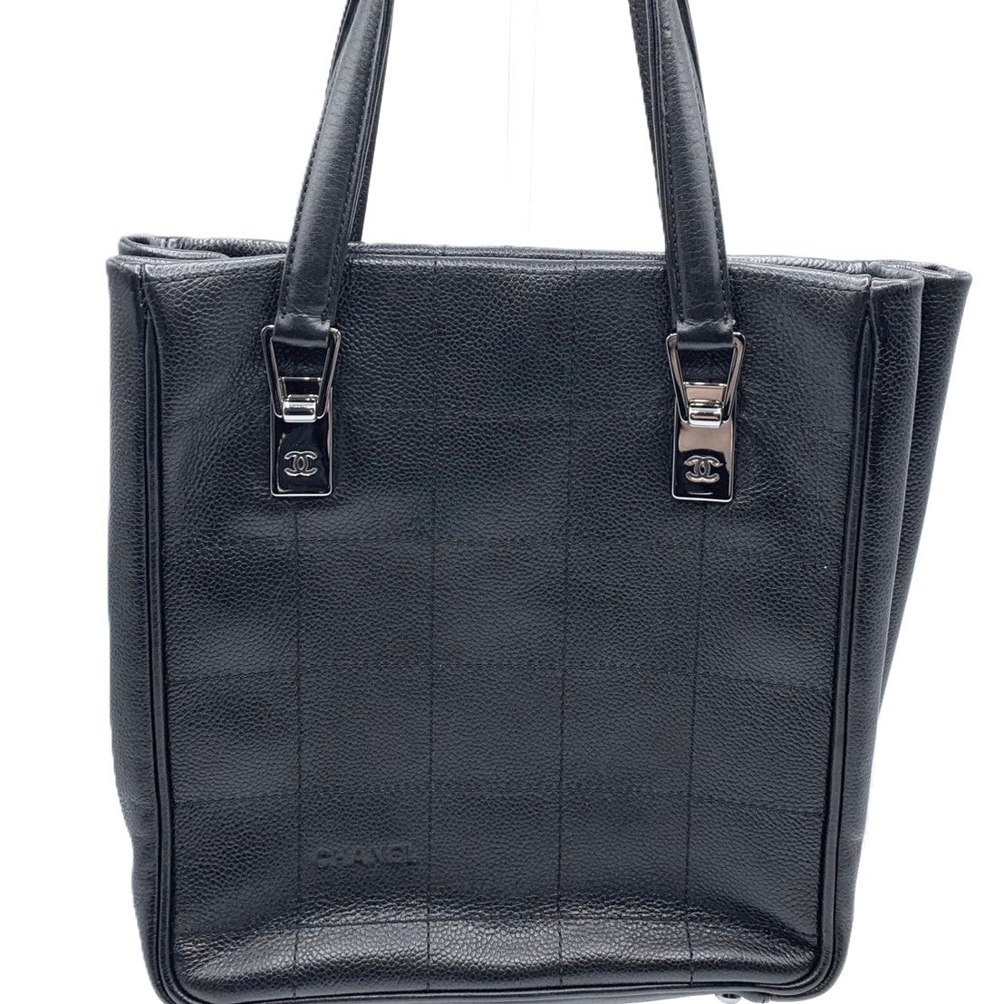 Chanel Caviar Skin Tote Bag Black Classic Flap