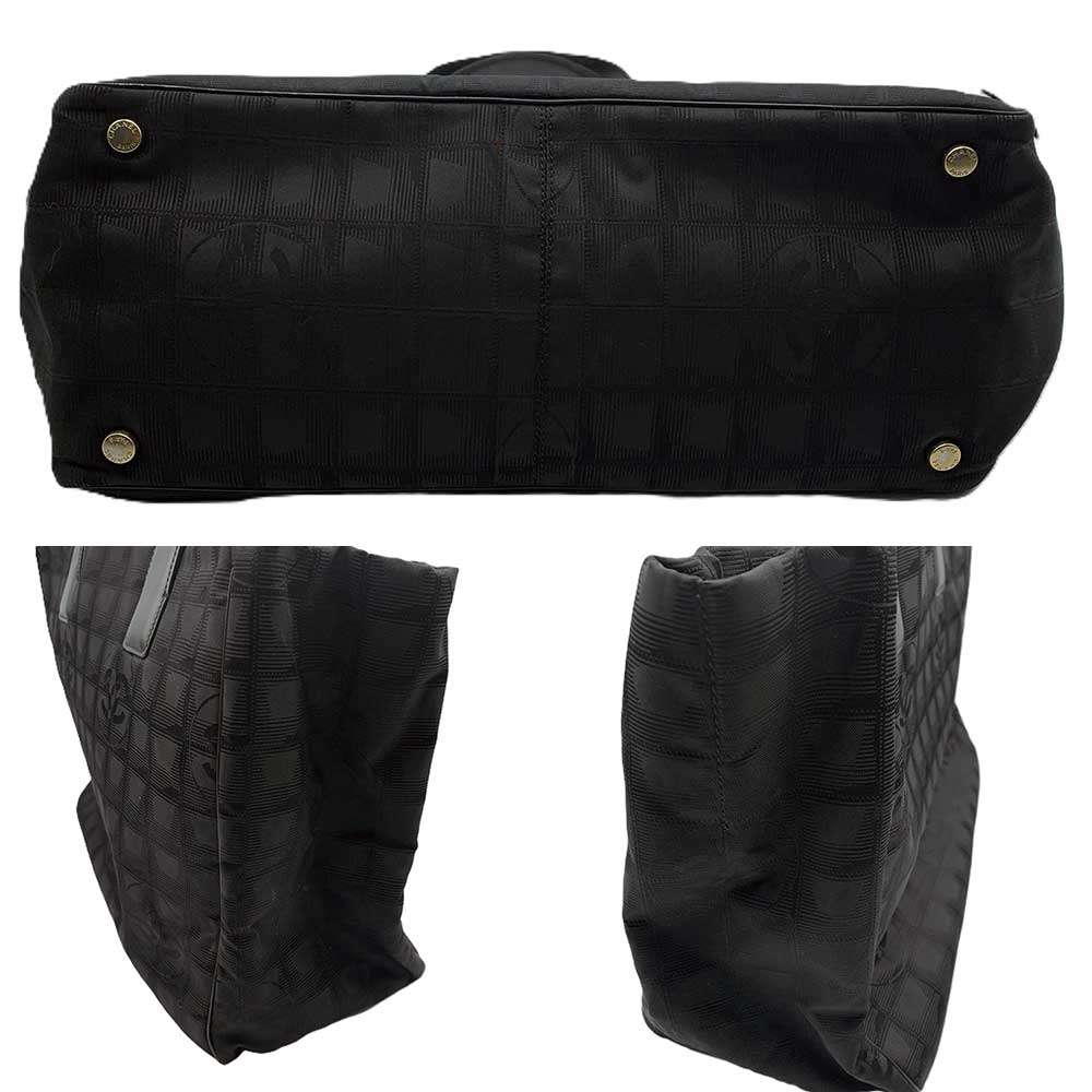 Chanel Nylon Leather Tote Bag Classic Flap