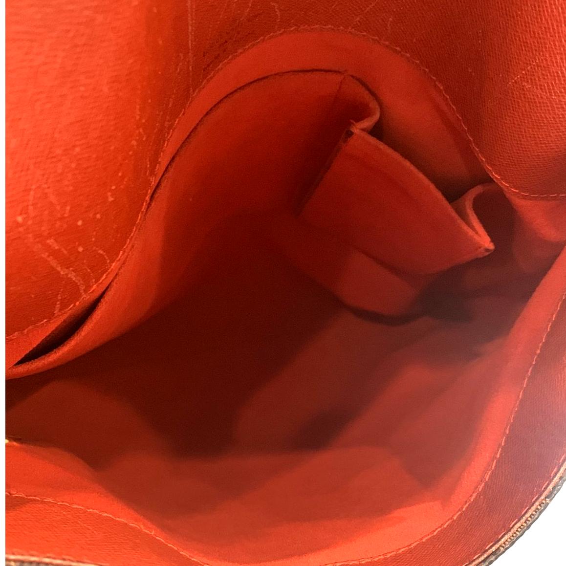 LOUIS VUITTON M tte Salsa GM Damier Ebene Crossbody Bag Brown